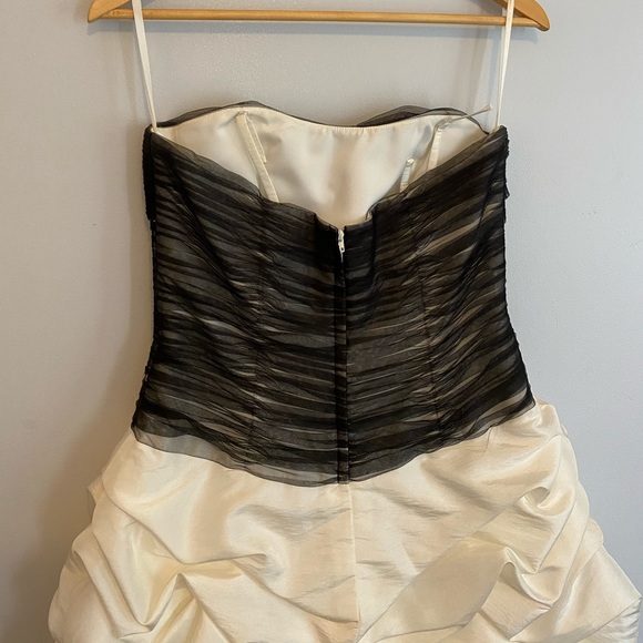 Impression Bridal Black and White Layer Dress - Picture 4 of 7